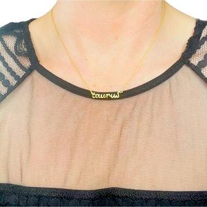 Zodiac Necklace - 18k gold plated